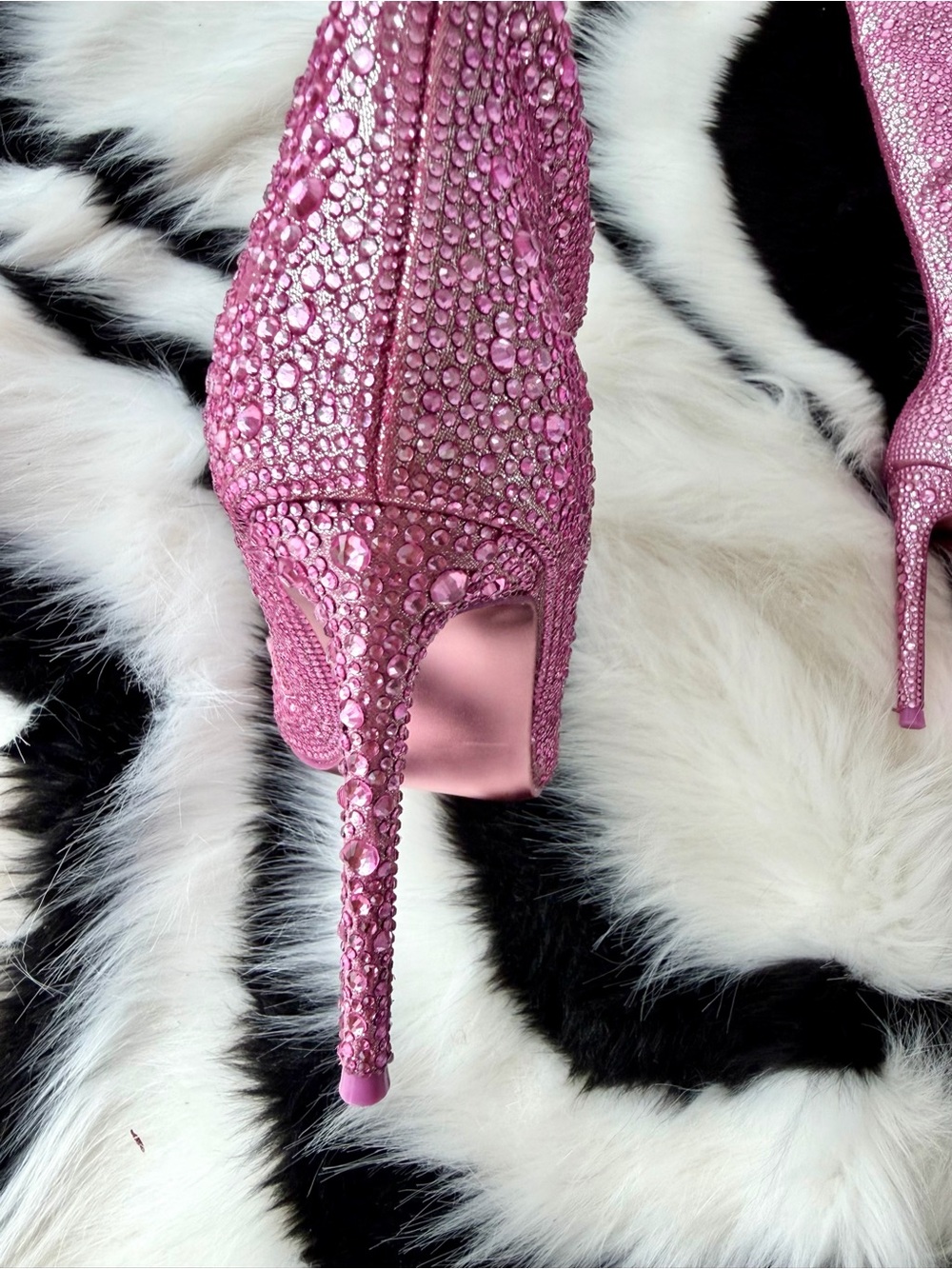 Steve Madden Pink Crystal Over the Knee Gorgeous Boots never worn just tried, 8 - Picture 9 of 9